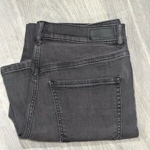 Express Slim Super High Rise Denim Perfect Dark Gray Denim Jeans 8R